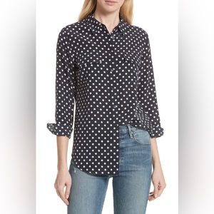Equipment Silk Blouse XS Polka Dot